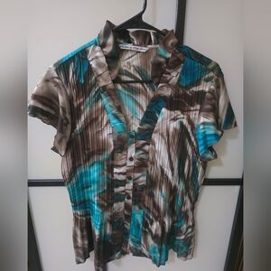 New WOMAN SHIRT TOP BLOUSE PLUS SIZE 1XL